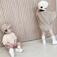 Infant Colorblock Short Sleeve Loose Casual Short Sleeve Romper