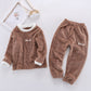 Children's Suits Autumn And Winter Velvet Men And Women