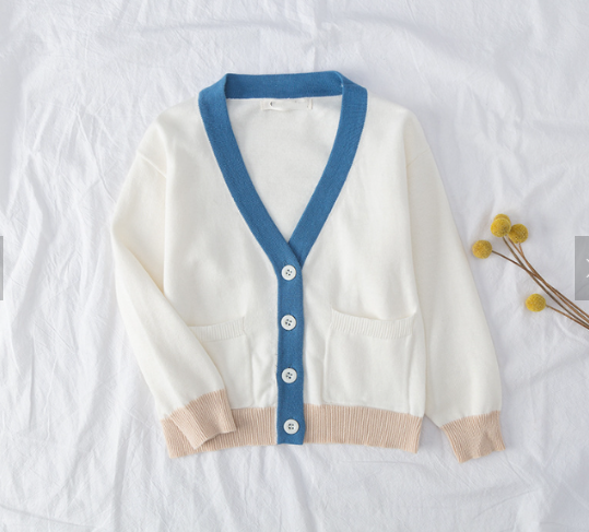 Children's knitted cardigan