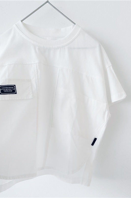 Summer Boys White Short Sleeve T-Shirt Top