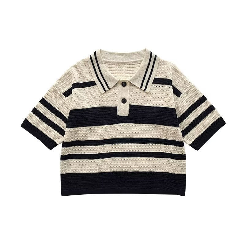 Boys' Summer Short-sleeved Polo Shirt T-shirt