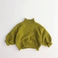 Kids' Sweater Autumn Winter Retro Knitted Turtleneck Pullover