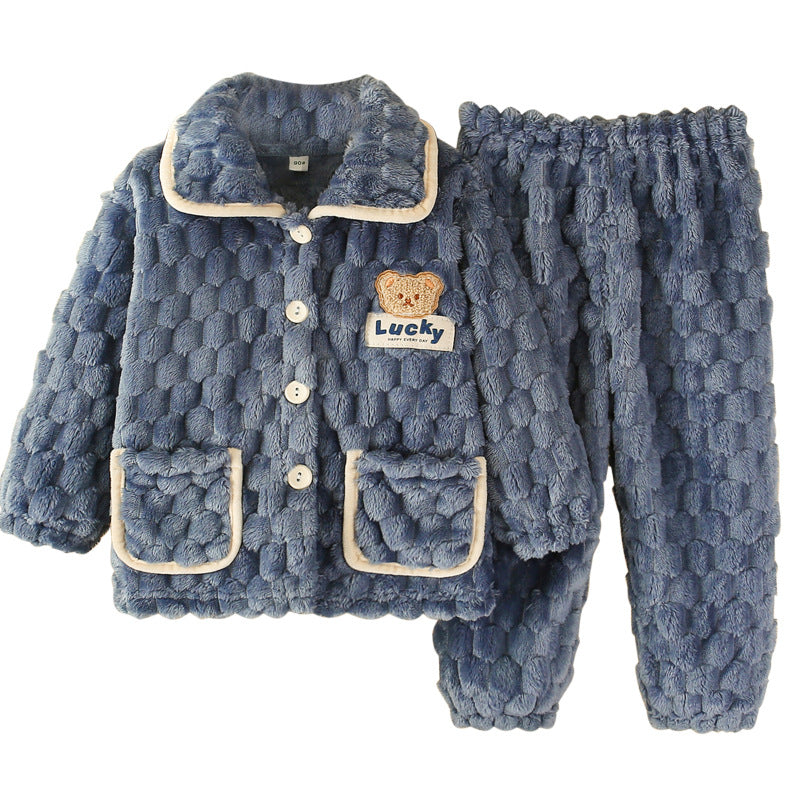 Children's Pajamas Autumn Flannel Home