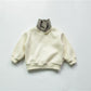 Children's Fleece Sweater Fake Two High Collar Thickened