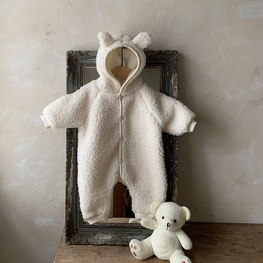 Lamb Hooded jumpsuit