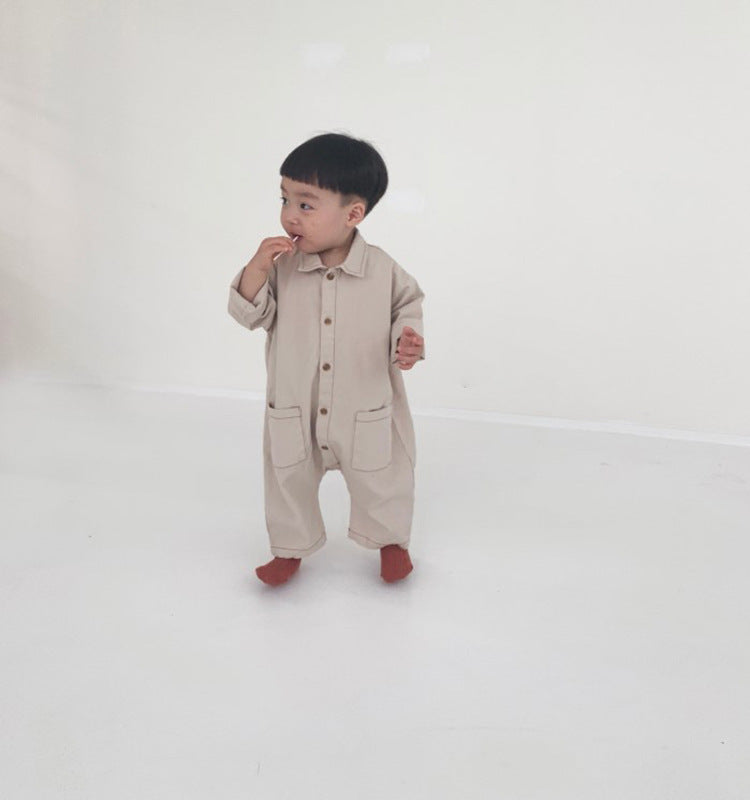 Ins Korean Baby Autumn One-Piece Outerwear For Boys And Girls