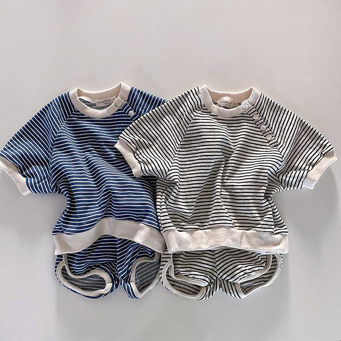 Baby Striped Shorts Set