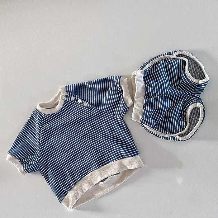 Baby Striped Shorts Set