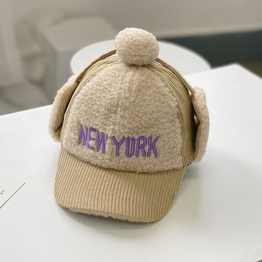 NY Corduroy Winter Hat