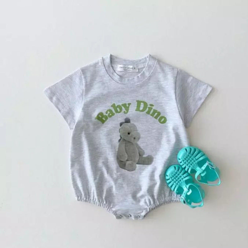 Baby Cartoon Plush Bear Short Sleeve Romper