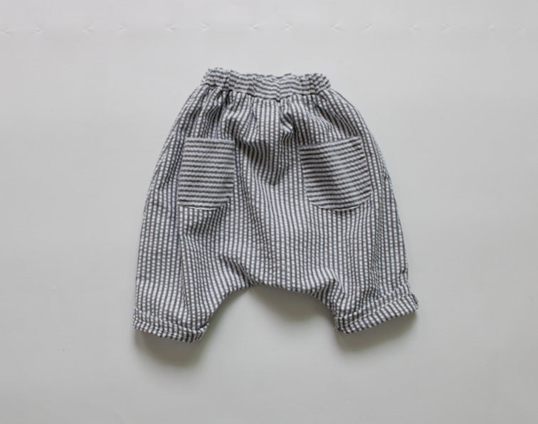 Breathable fabric children's crotch pants