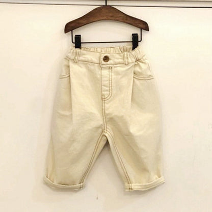 Children's ins versatile jeans