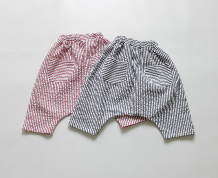 Breathable fabric children's crotch pants