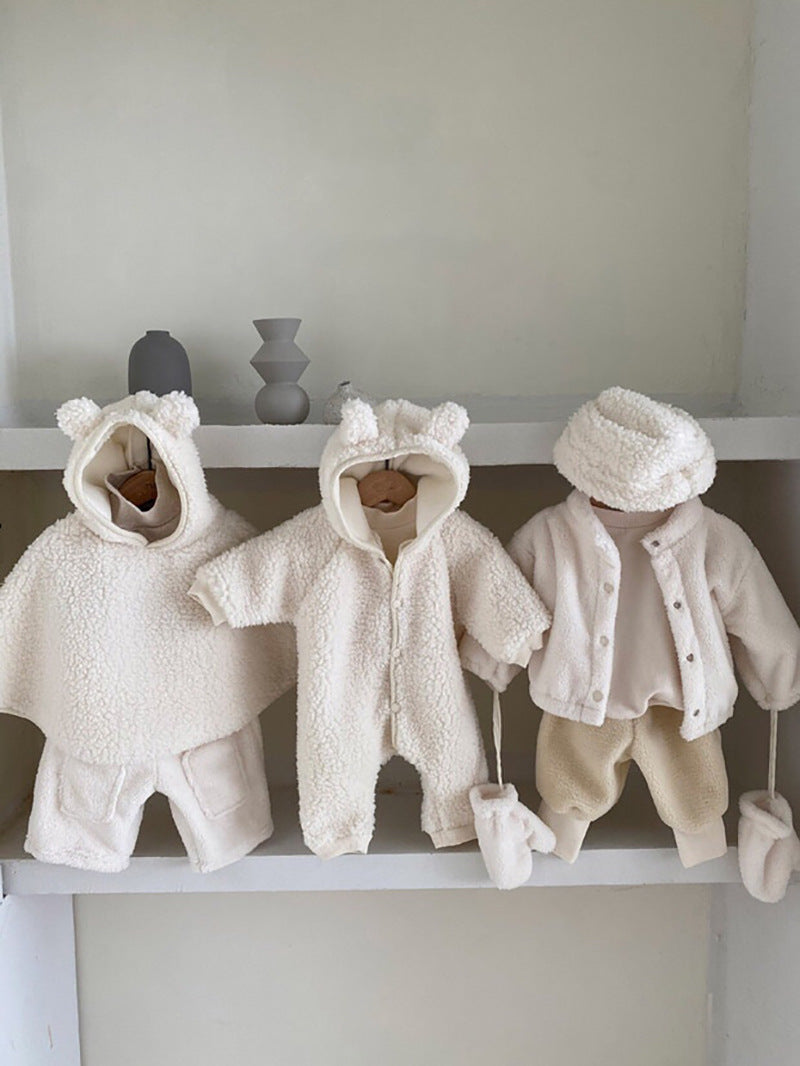 Lamb Hooded jumpsuit