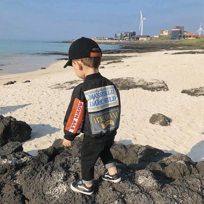 Boys Coat Children's PU Jacket Fashion Kid Outwear Casual Motorcycle Jacket Leather Kids Coat Black